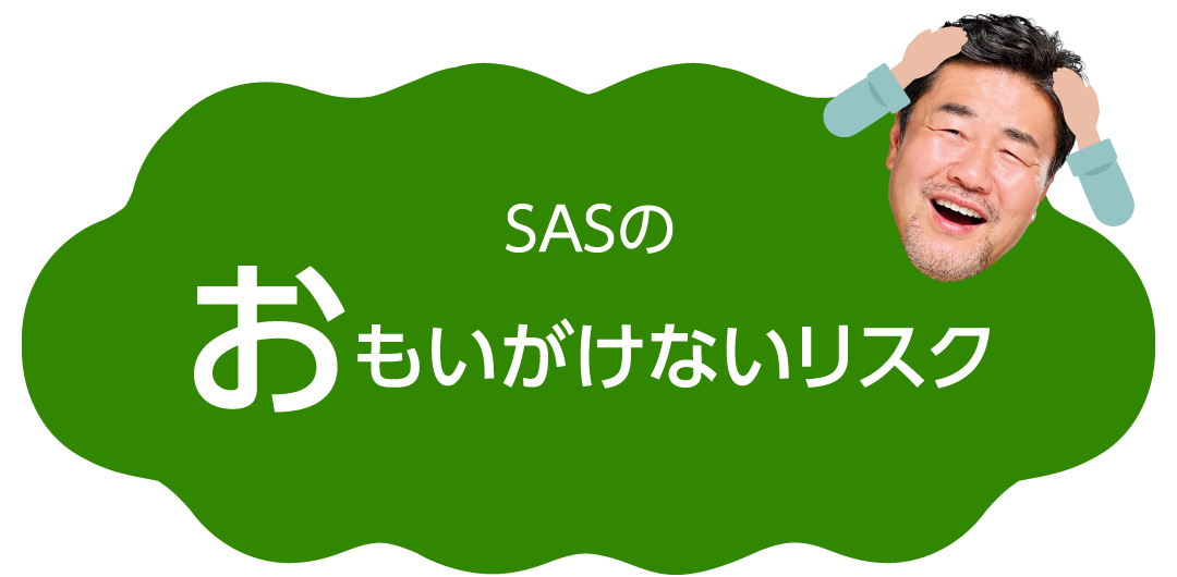 SASのおもいがけないリスク